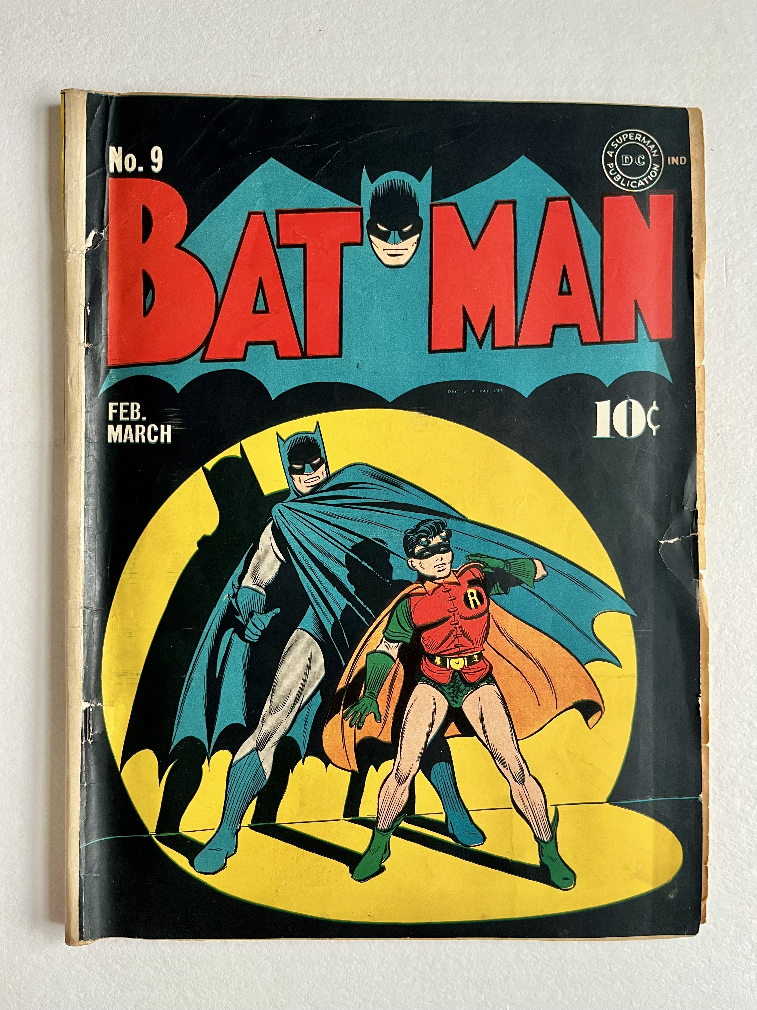 Batman #9, 1942, Front Cover - Before