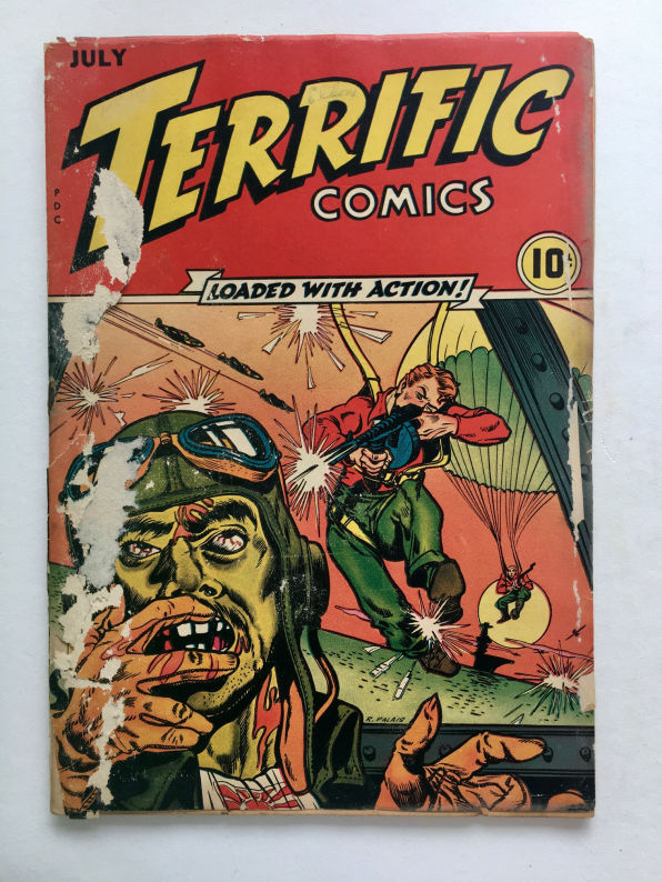 Terrific Comics - July 1944 Front Cover (Before)