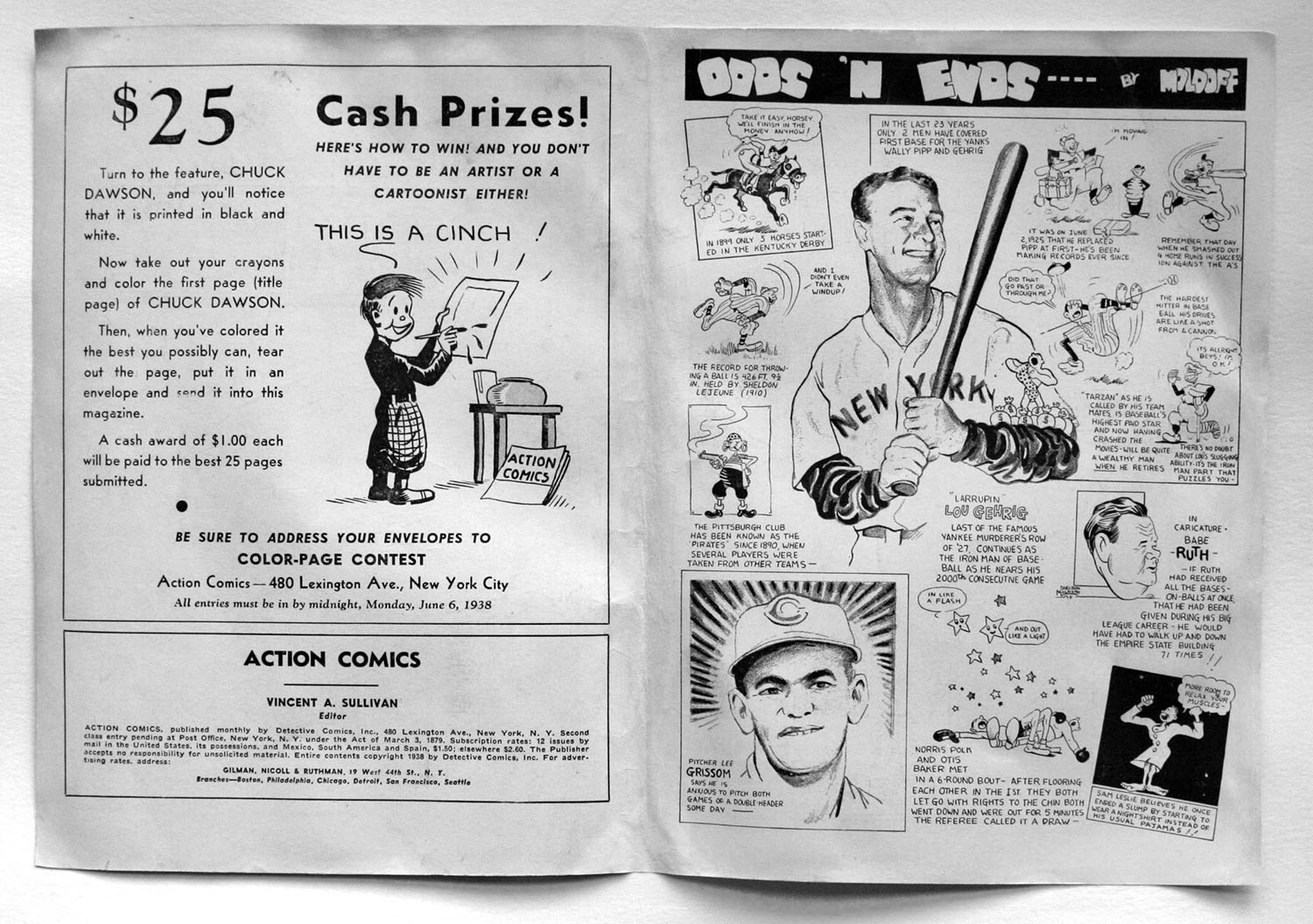 Action Comics #1 - Interior Cover, After