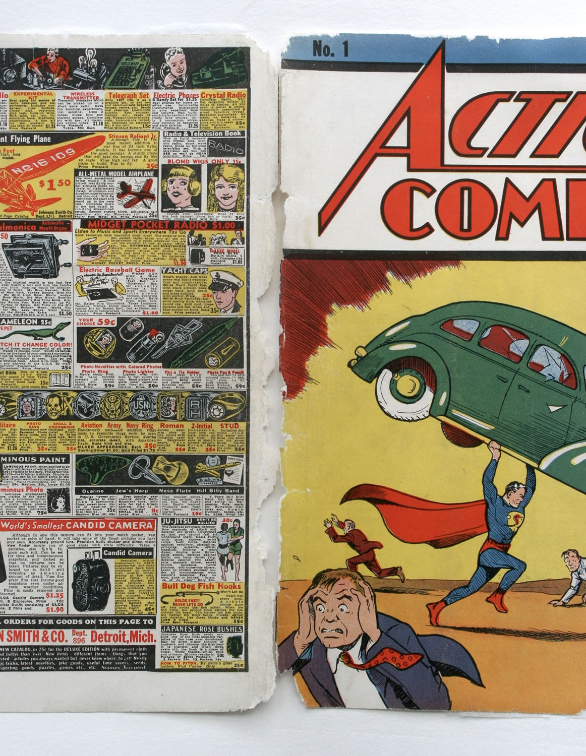 Action Comics #1 - Front Cover and Spine, After
