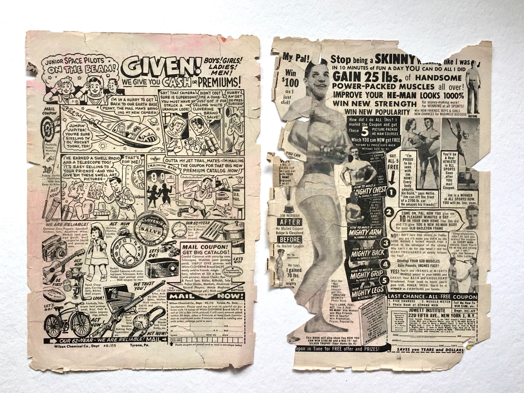 Showcase #4, 1956, Back Cover (Before)