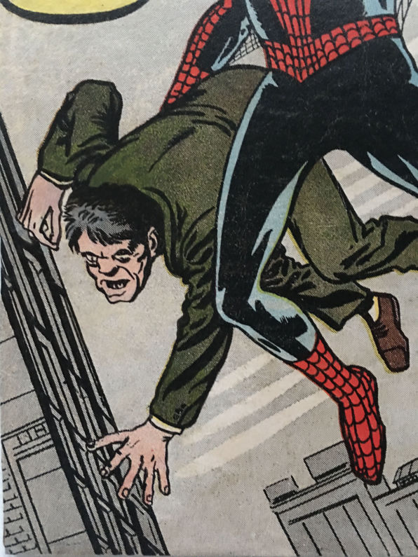 Amazing Fantasy #15 Front Cover Detail (After)